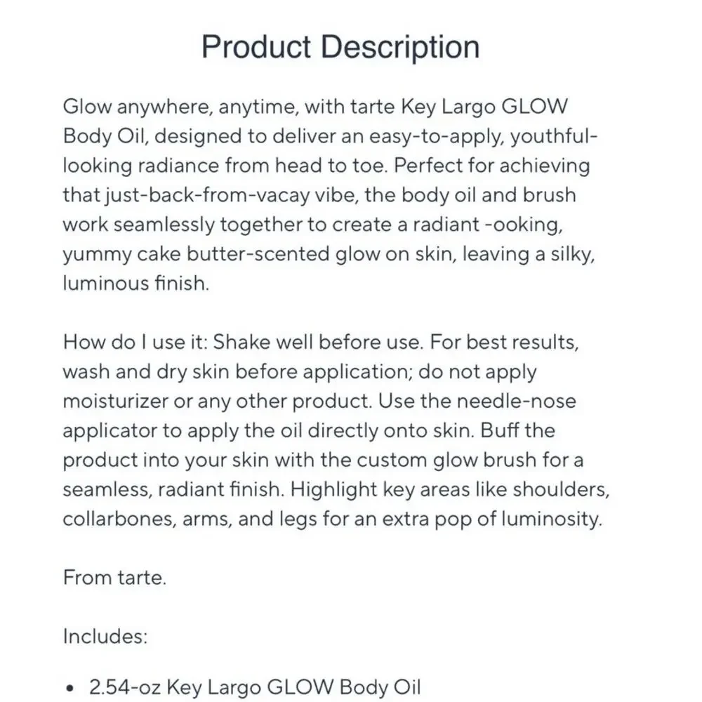 TARTE Key Largo Glow Bronzing Drops Sun-kissed Contour 2.54 oz with Brush - Picture 7 of 7